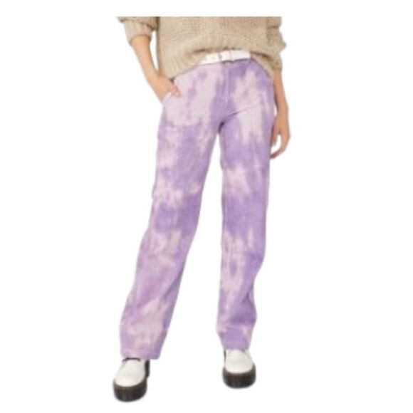 Free People Reese Cotton Pitched Straight Pants Moonlit Orchid 26 NWT - Picture 1 of 2
